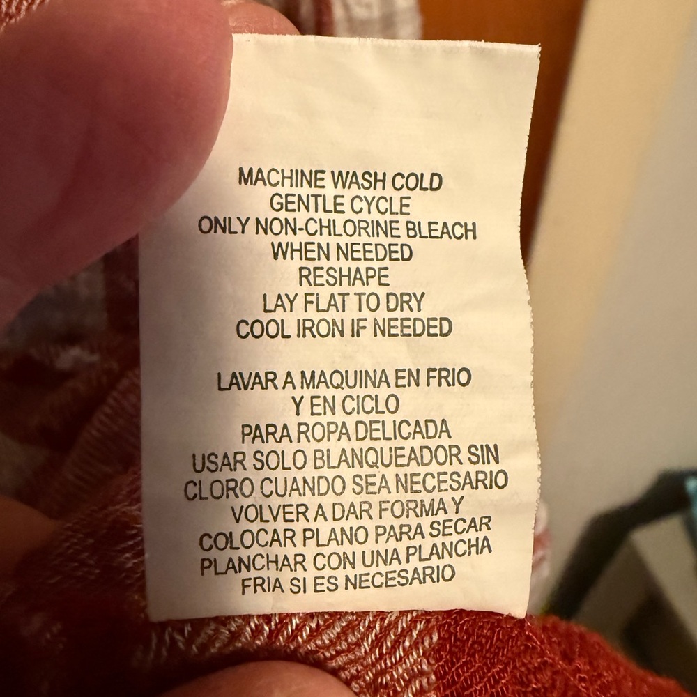 Plaid Split Neck Top - Picture 9 of 11